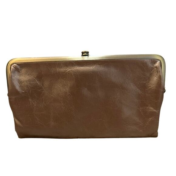Hobo The Original Lauren Clutch Wallet Metallic Bronze Excellent - Picture 1 of 7